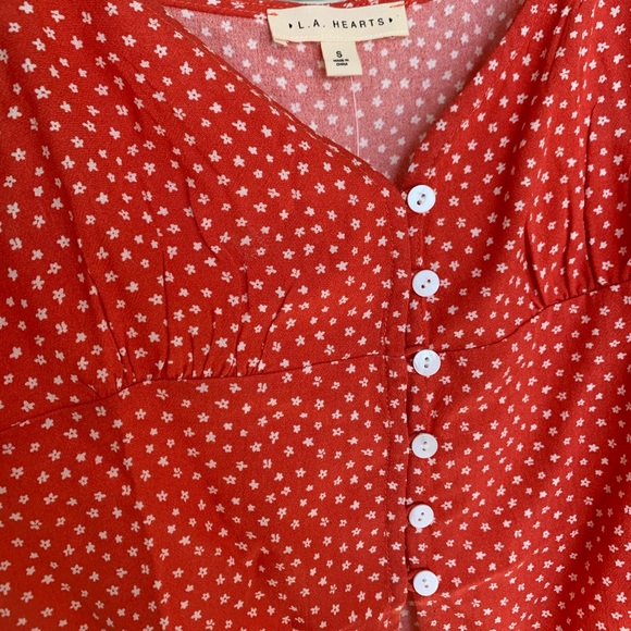 NWT LA Hearts Button Front Cami Tank Top - Picture 7 of 9